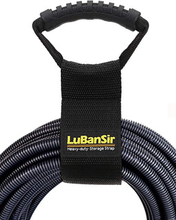 LuBanSir Extension Cord Storage Straps, 17" (2 Pack) Heavy-Duty Hook and Loop Straps with Carrying Handle fit Extension Cord, Garden Water Hoses and Garage Tool